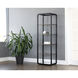 Ambretta Black / Smoke Grey Bookcase, Small